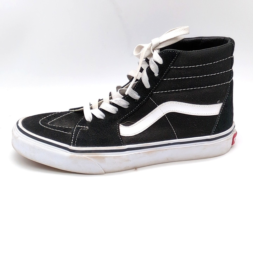 Vans Sneakers Womens Black White 8.5 Skateboard Shoe High‎ Top Off The Wall